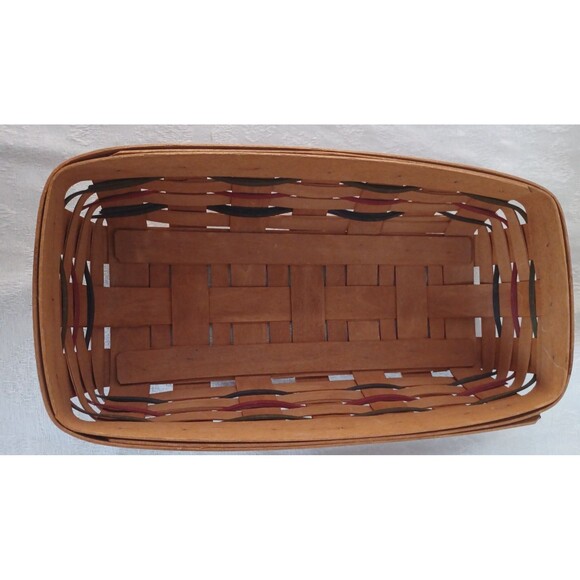 MIXED LOT LONGABERGER WOVEN TRADITIONS BREAD BASKET WARM BRICK SINGLE DIVIDER - Picture 3 of 14